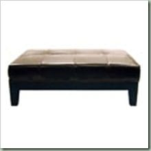 Overstock $343 (48.4 x30.8 -16.5) Jonathon Brown By-cast leather bench ottoman