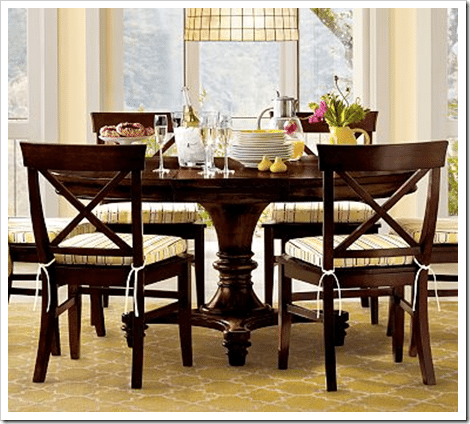 pottery barn montego dining set