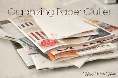 Spring Cleaning & Organizing Paper Clutter}