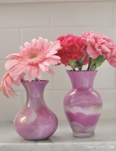 DIY (Paint Swirl Vases)