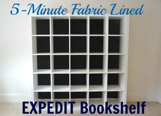 Fabric Lined Expedit Bookshelf