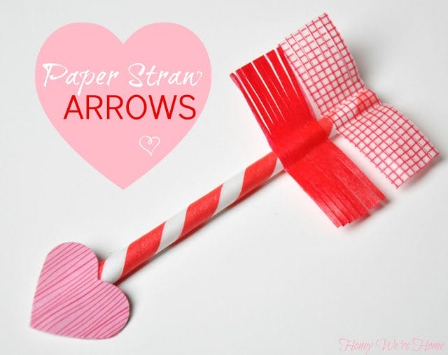 Valentine’s Day Craft // Paper Straw & Washi Tape Arrows