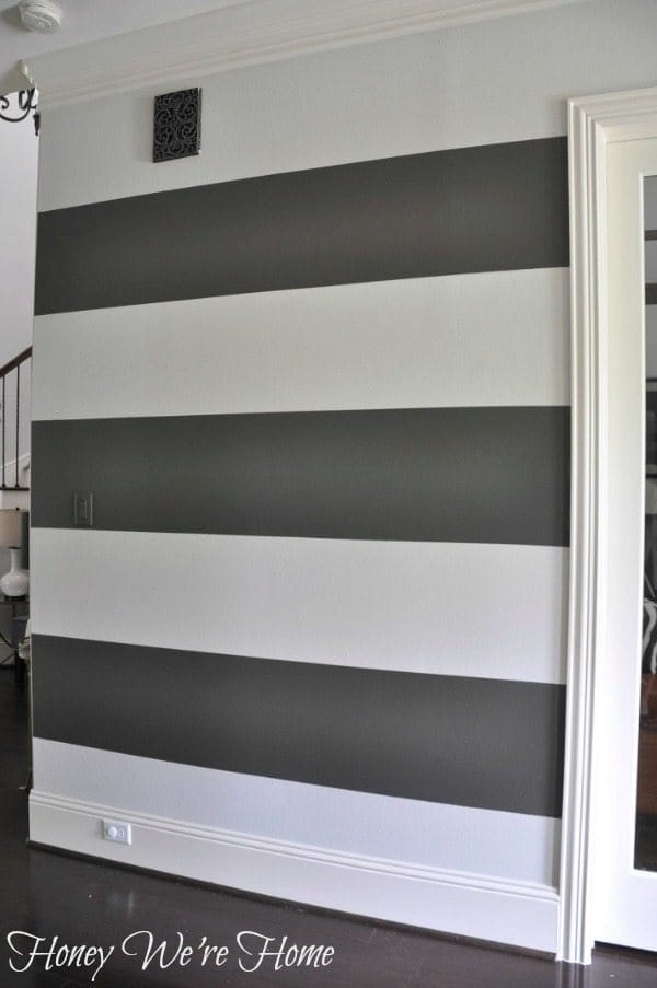 How to Paint Perfect Wide Stripes