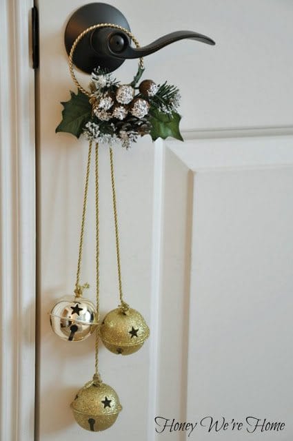 Christmas Craft- Jingle Bell Door Hangers & Sticker Magnets