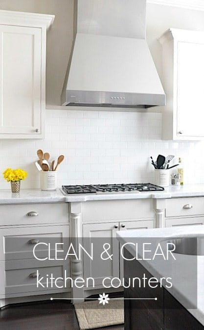 Clean & Clear Kitchen Counters