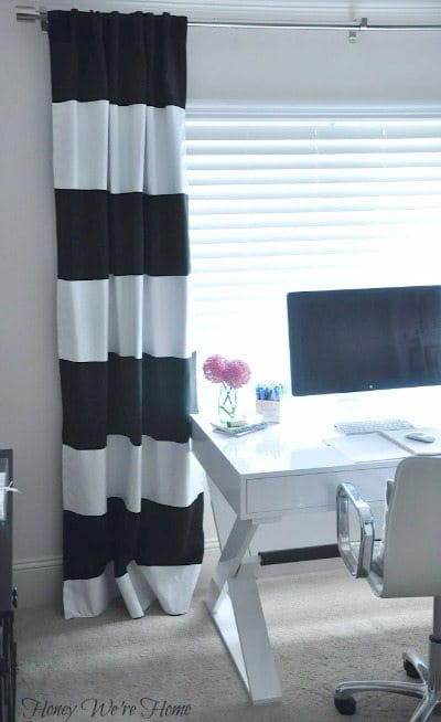 DIY // Painted Striped Curtains