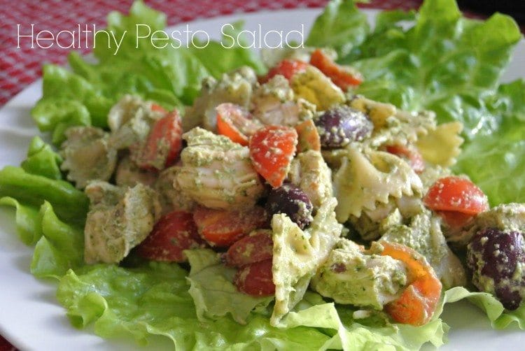 Healthy Pesto and Chicken Salad