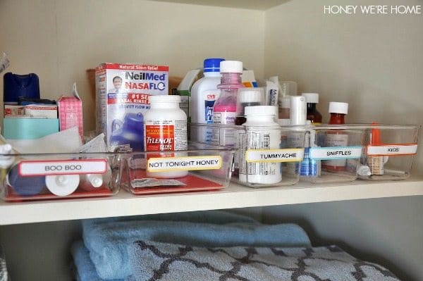How to organize your medicine cabinet in a drawer 