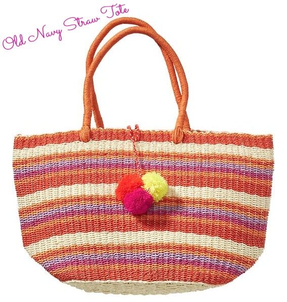 Weekend Steals & Deals | Summer Fashion Outfits - Colorful striped straw tote