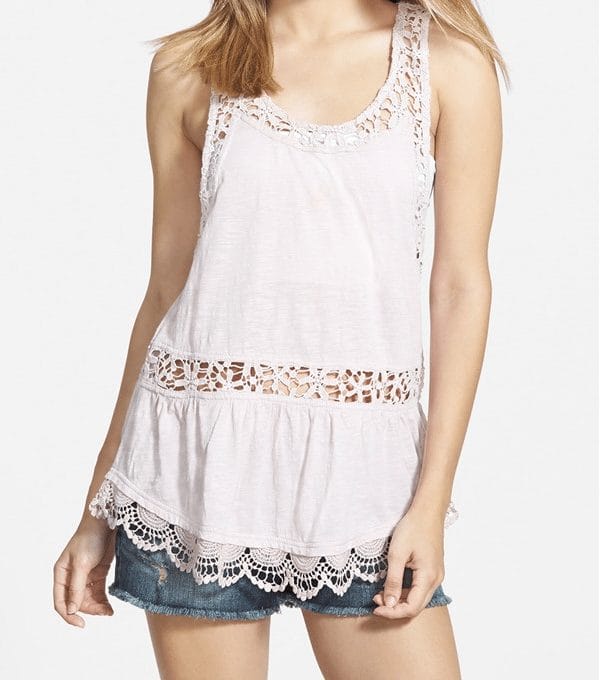 Spring - Summer style - Sun & Shadow lace tank