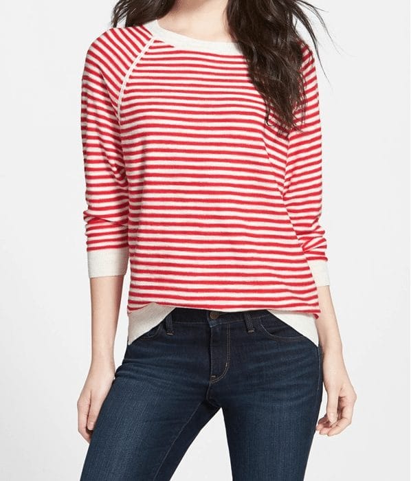 Weekend Steals & Deals | Stripe Raglan Sweater 