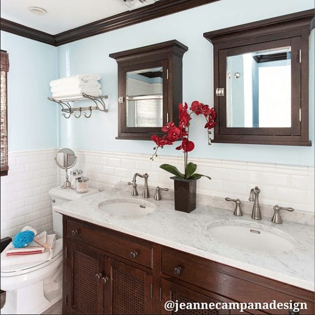 Gorgeous Real Life Bathrooms | Jeanne Campana Design 