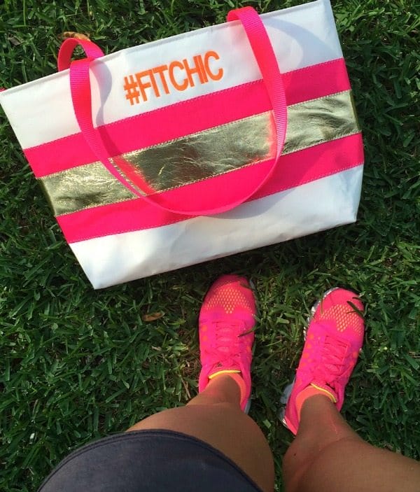 #fitchic Hayden Reis tote bag & Nike running shoes