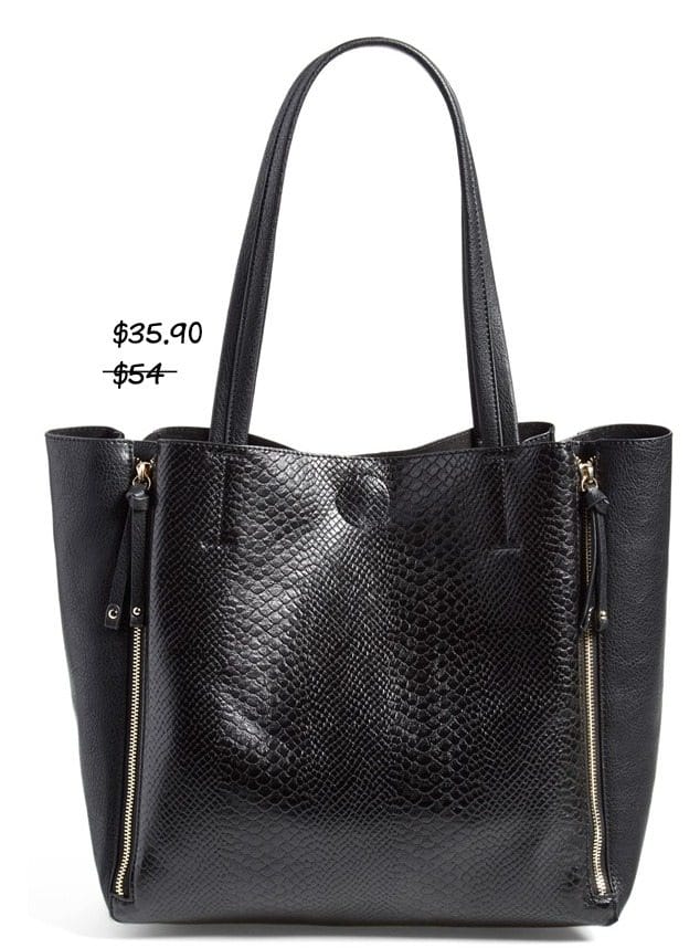 Fall fashion - Emperia Faux Python Tote (online only) $35.90