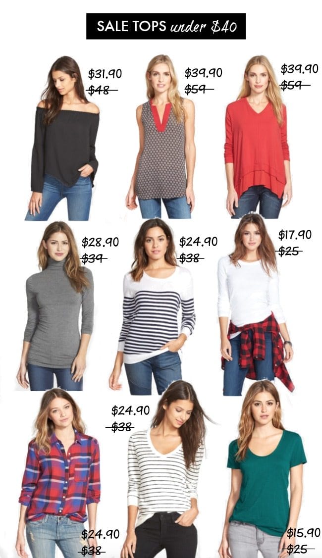 Fall Fashion - Sale tops under $40