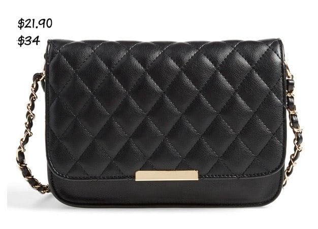 Fall fashion - Lulu Quilted Vegan Leather Crossbody Bag $21.90
