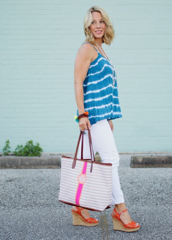 Spring/summer fashion - Barrington Monogram Stripe Bag