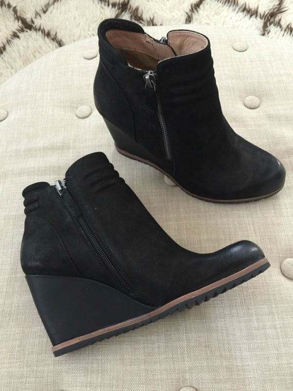 Baila Ashton Wedge Ankle Bootie- awesome! & outfit ideas to go with them! 