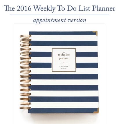 2016 ShePlans 2016 Weekly To Do List Planner w Appointment Times
