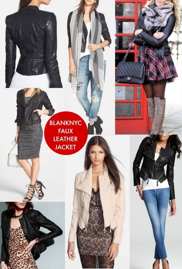 Fall fashion - BLANKNYC Faux Leather Jacket goes with everything! 