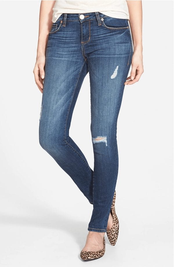 Skinny deconstructed jeans, these got great reviews and under $60!