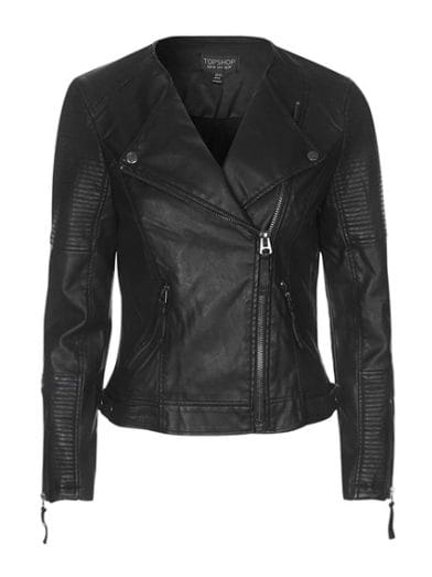 Fall fashion - 'Polly' Faux Leather Biker jacket
