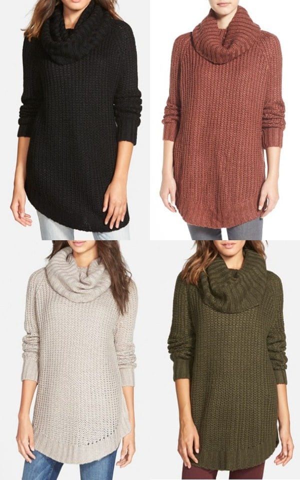 Winter fashion | cowl neck sweater