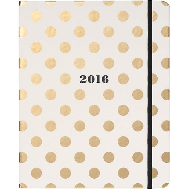 Kate Spade Gold Dot Planner - The Happiness Planner - Prettiest Planners 2016 | #getorganized #schedule #planner #organizer 