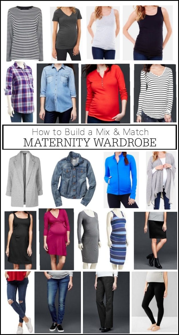 How to Build a Mix & Match Maternity Wardrobe | #maternitystyle #dressingthebump