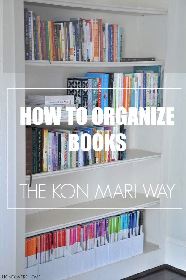 How to Organize Books using the Kon Mari Method