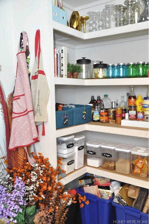Tips to get you organized in the new year- including Organizing your Pantry