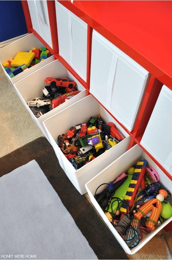 Tips to get you organized in the new year- including Organizing the Toys