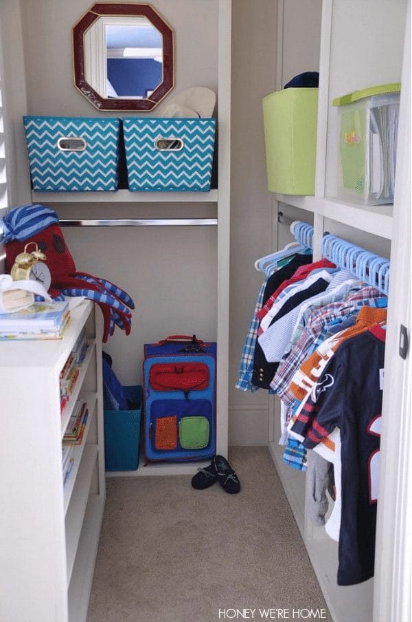 Tips to get you organized in the new year- including Kid Closet Organization