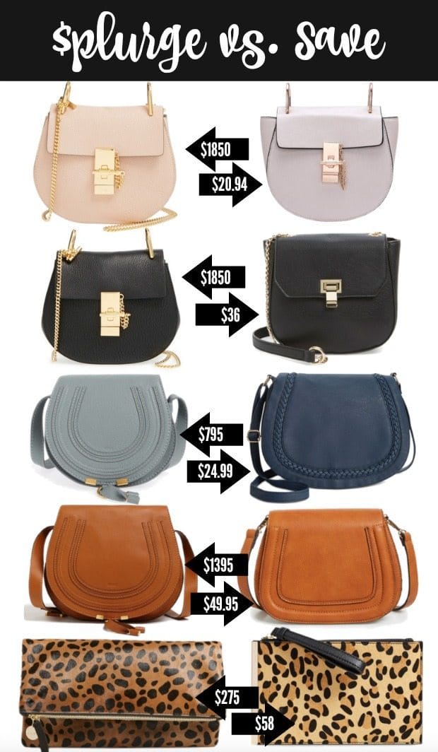 Splurge vs. Save on Bags 