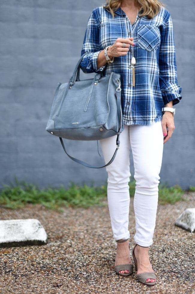 5 Ways to Wear Your Plaid Button Down Shirt • Honey We're Home