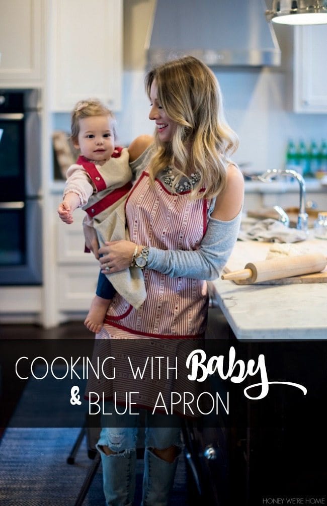 Cooking with Baby & Blue Apron