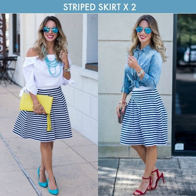 Striped Skirt x 2