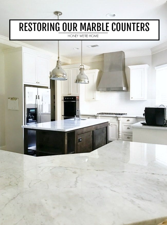 Restoring Our Marble Counters Honey, How Best To Clean Marble Countertops