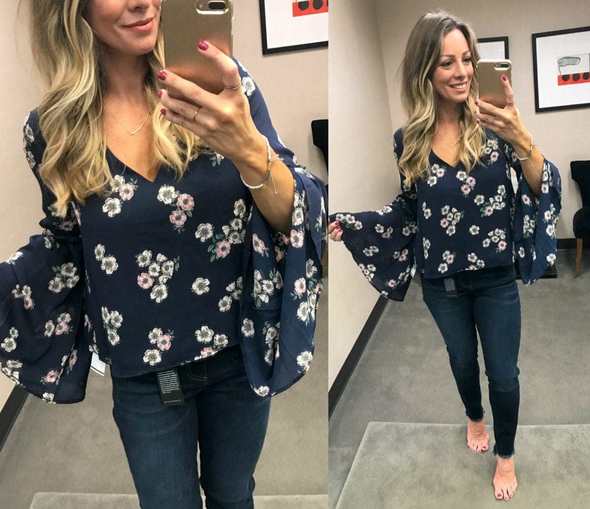Cupcakes and Cashmere Floral Top Nordstrom Anniversary Sale 2017
