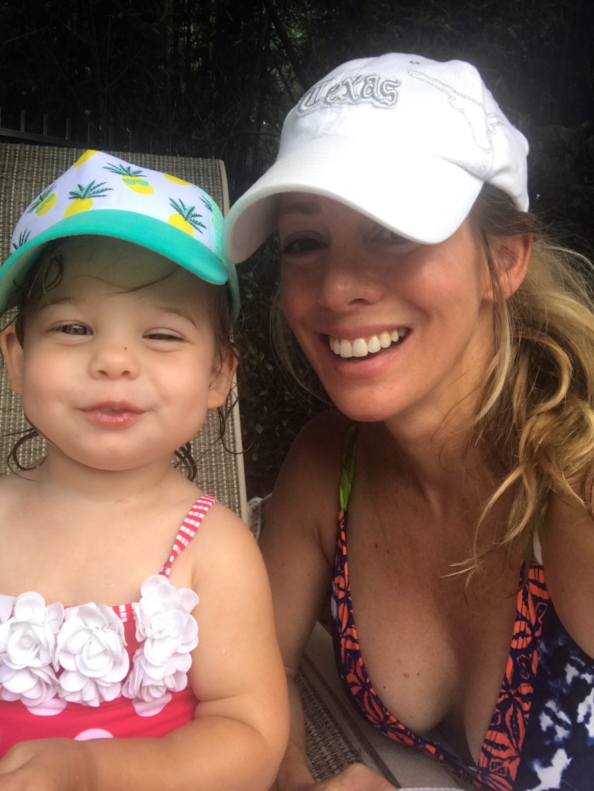 baby swimsuit and hat