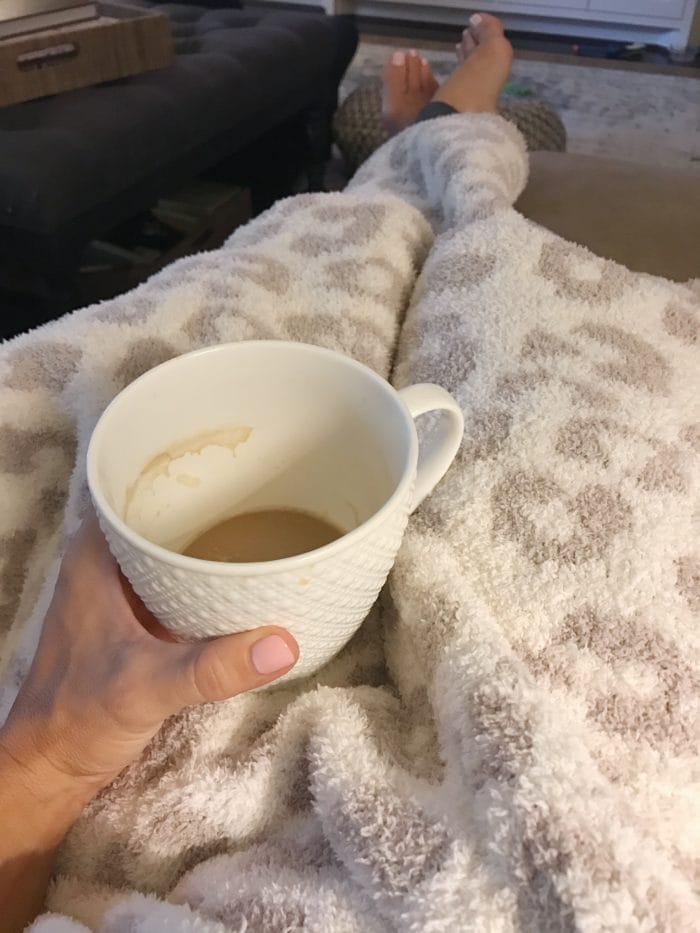 cozy blanket coffee
