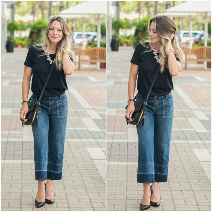 wide leg jeans Collage