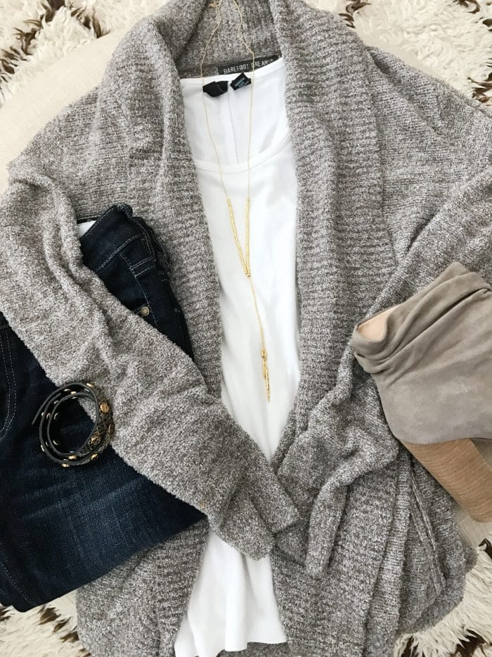 Cute outfits with outlet grey cardigan