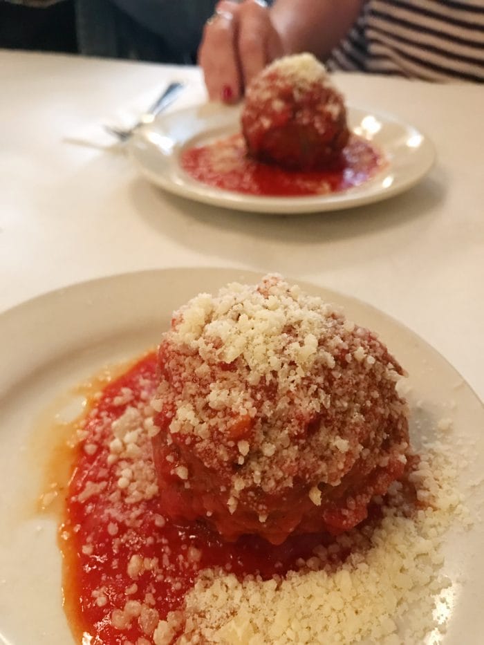 Foods of NY Tour, Brooklyn authentic Italian meatballs