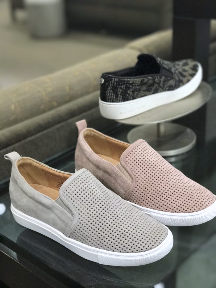 Caslon perforated slip on sneakers