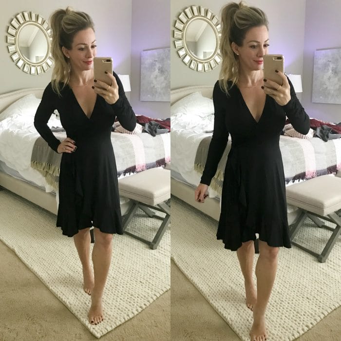 little black wrap dress