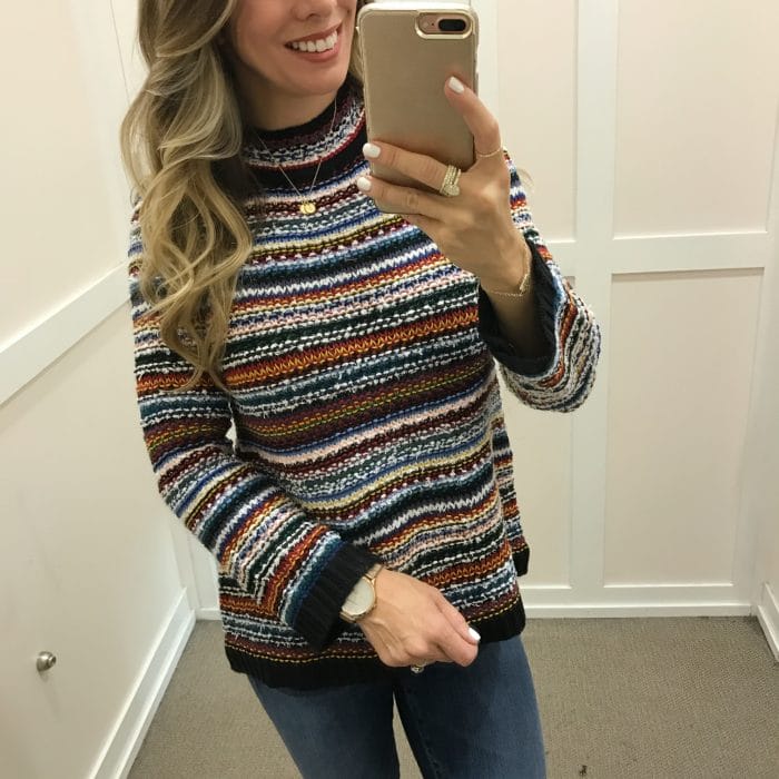 striped loft sweater