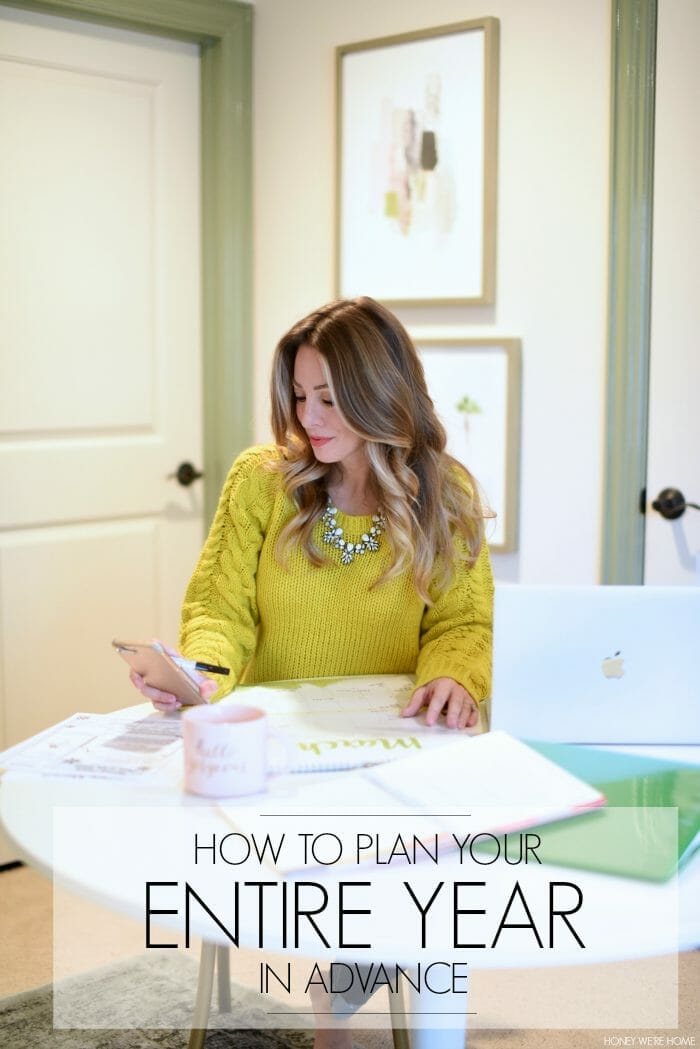 How to Plan your Entire YEAR in advance with Free Printable