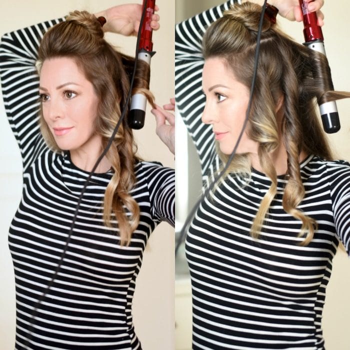 How to curl the back of outlet your hair with a wand