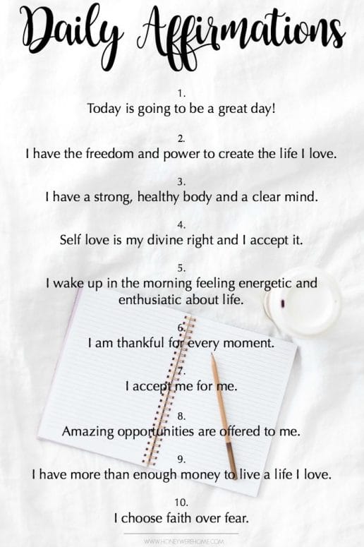 How to Use Affirmations to Improve Your Life – Honey We're Home